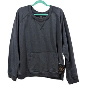 Girls With Guns Concealed Casual Grey Specialty Dyed Tomboy Cowl Neck Hoodie XXL